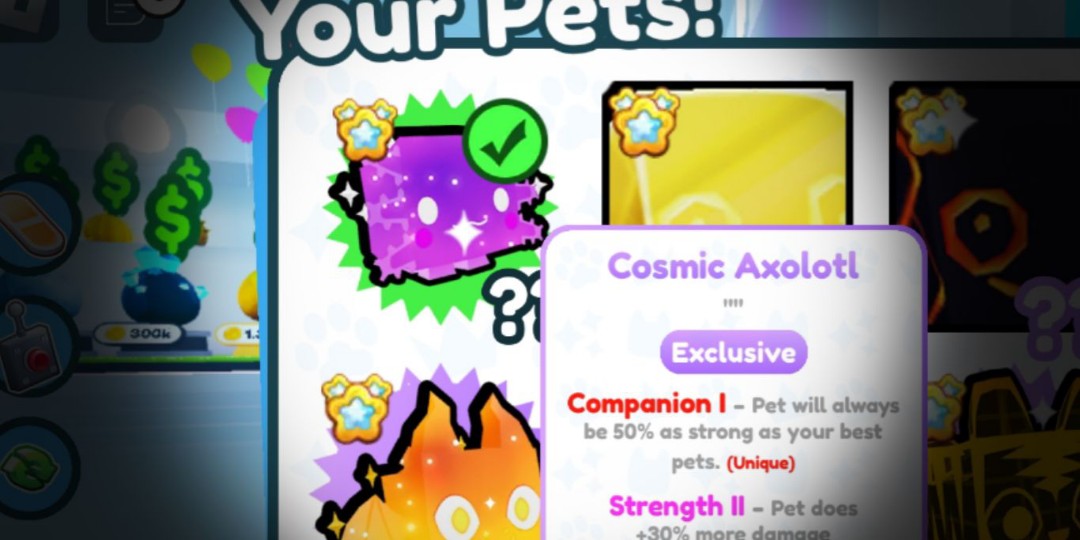 Cosmic Axolotl Value For Pet Simulator 99 & Pet Sim X