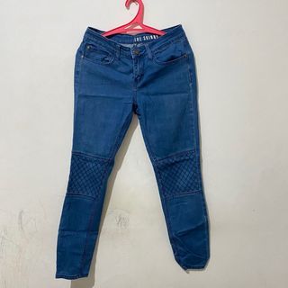 Cotton On dark blue skinny jeans - celana panjang wanita - bawahan cewek - blue - thrift pants