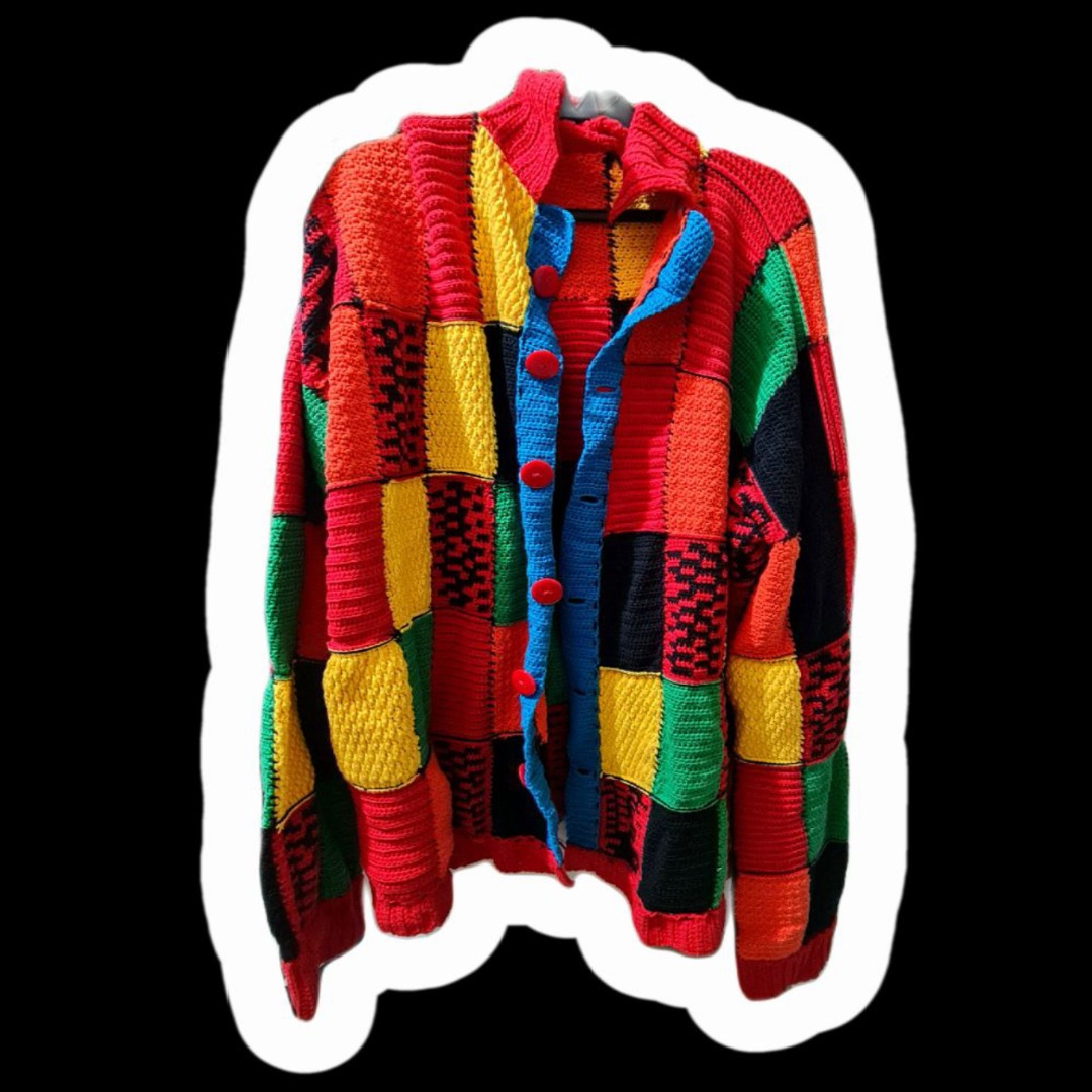 Crochet jacket using pattern from JW Anderson, Men's Fashion, Coats