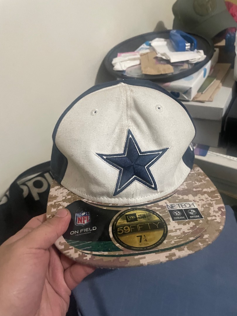 New Era, Accessories, Dallas Cowboys Olive Green 39thirty Salute To  Service Hat Cap