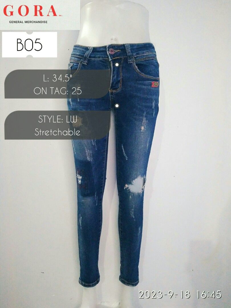 Denim Pants Women s Fashion Bottoms Jeans on Carousell