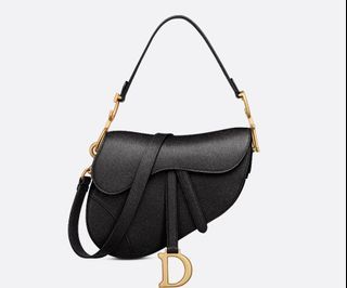 Dior Saddle Bag (Black Calfskin)