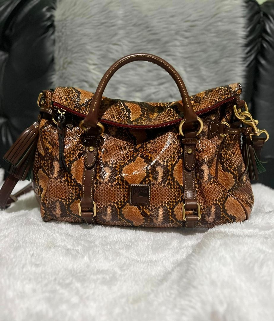 Dooney Bourke Snake Skin Large Satchel Luxury Bags Wallets on Carousell