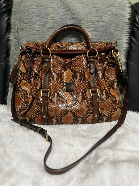 Dooney Bourke Snake Skin Large Satchel