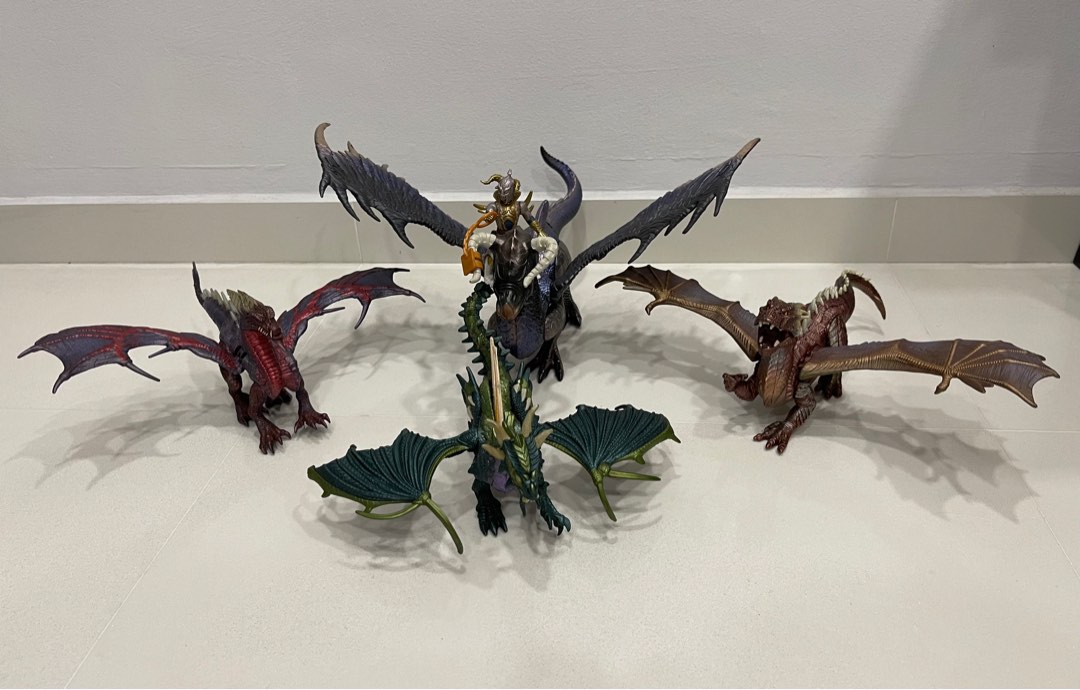 Dragonheart Dragons Set of4 Rare Hobbies Toys Memorabilia