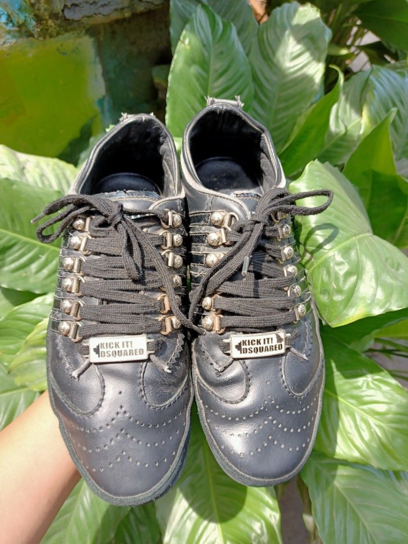 DSQUARED2 leather shoes Men s Fashion Footwear Sneakers on
