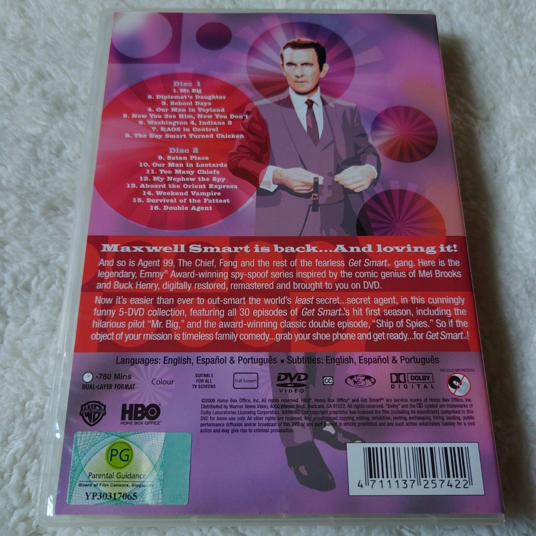 DVD. English series. Get Smart, 1965-1970. Complete Seasons 1 to 5 ...