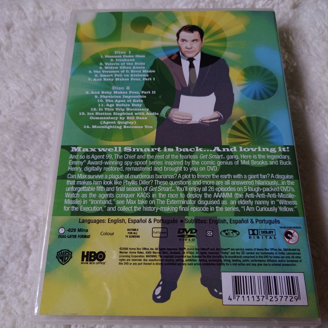 DVD. English series. Get Smart, 1965-1970. Complete Seasons 1 to 5 ...