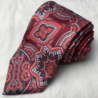 Ermenegildo Zegna Red Vintage Necktie
