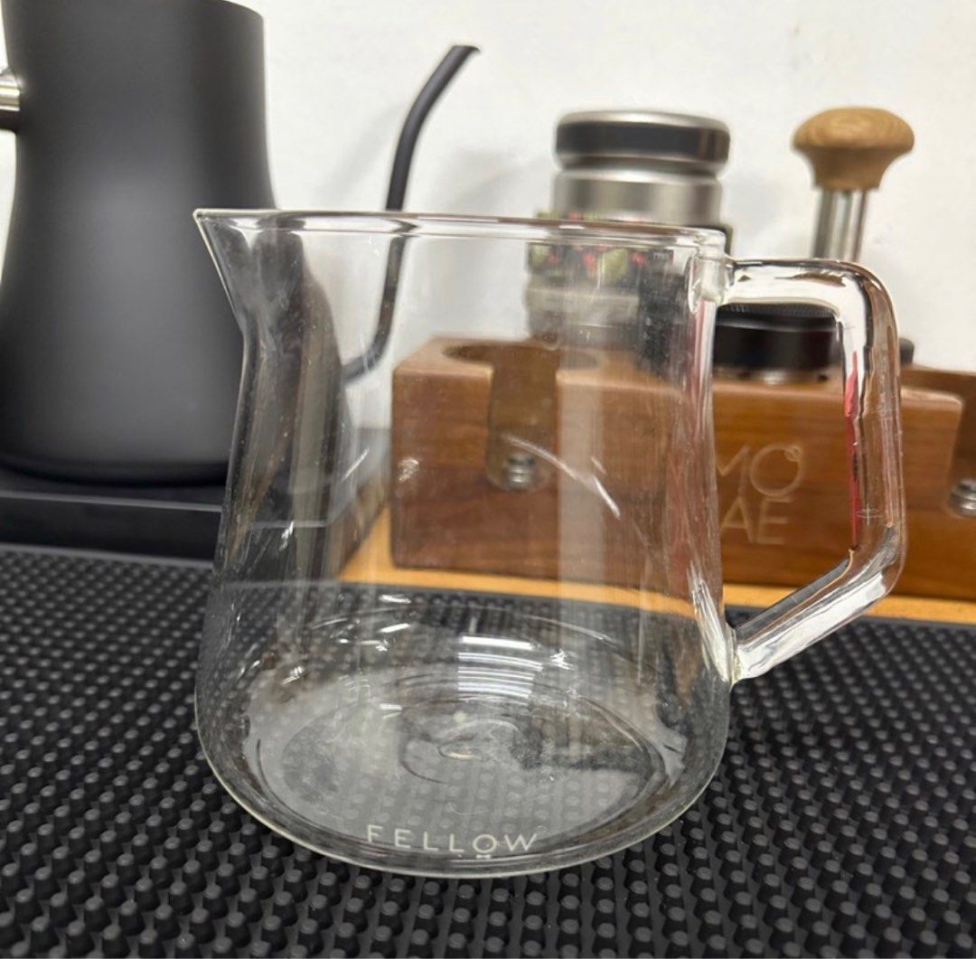 Fellow Mighty Small Glass Serving Carafe for Coffee & Tea, No-Drip