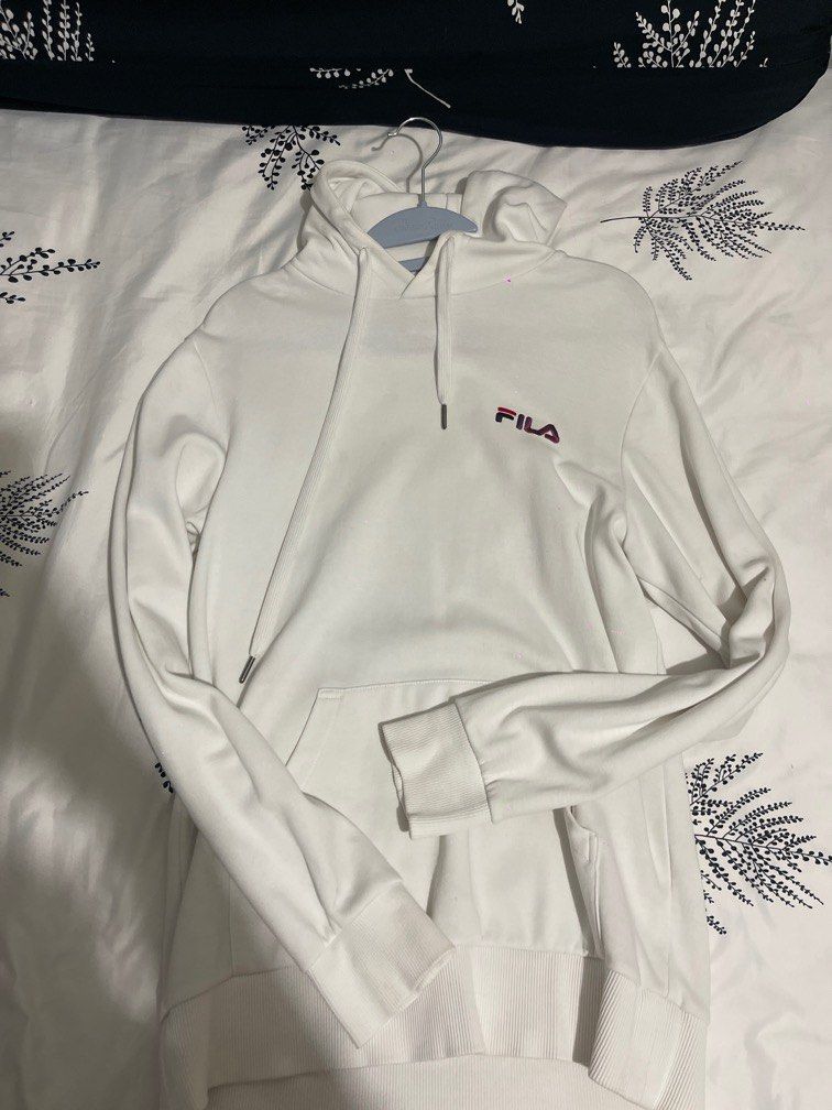 White fila clearance hoodie mens