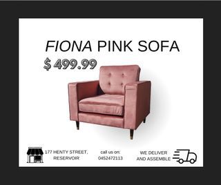 Fiona Pink Sofa for Sale!!