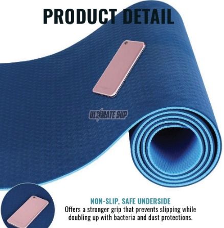 Fitness Pilates Yoga Mat TPE, Double Sided Color, Exercise Workout Gym  Mats, Non Slip