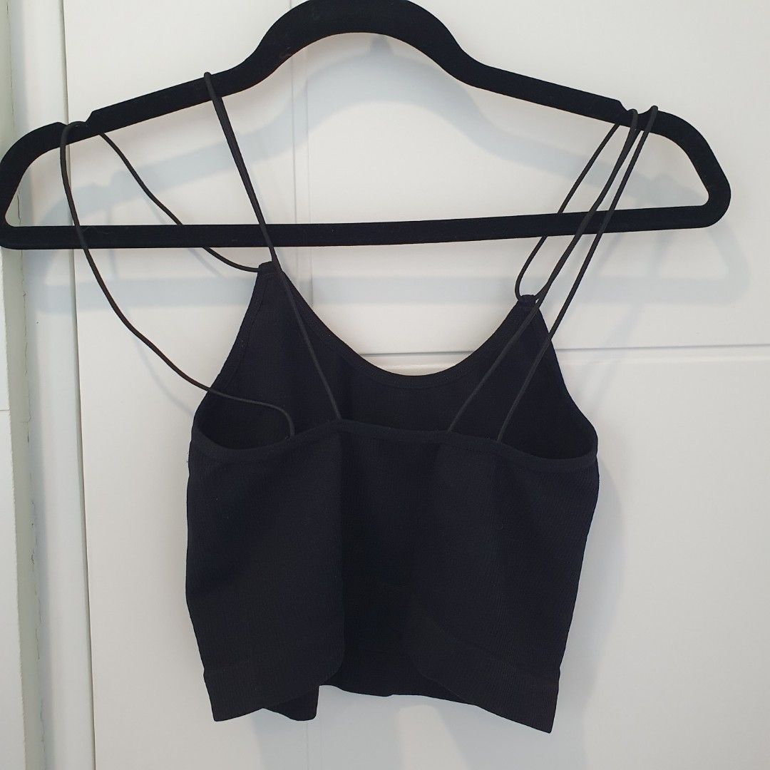 Poshmark Sheer Black Top Forever 21 Ruffle Tank Black Crop Top