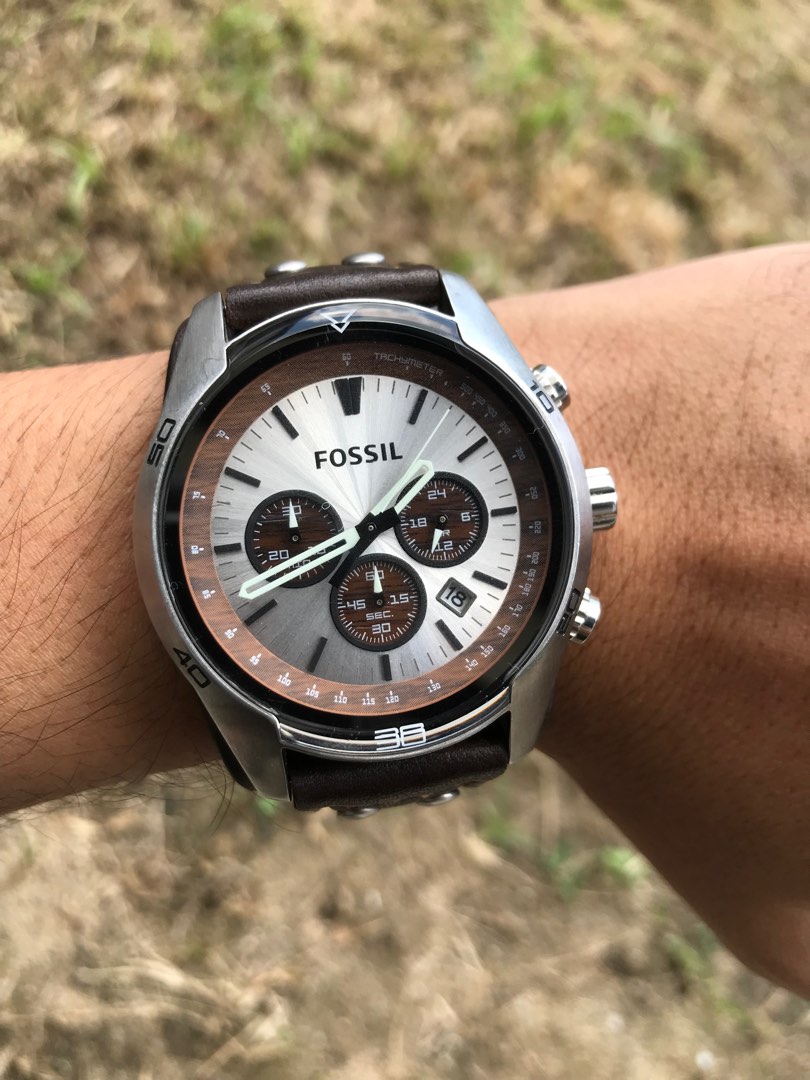 Jam top fossil chronograph