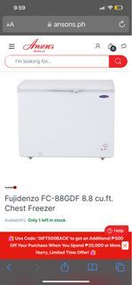 Fujidenzo chest type  freezer
