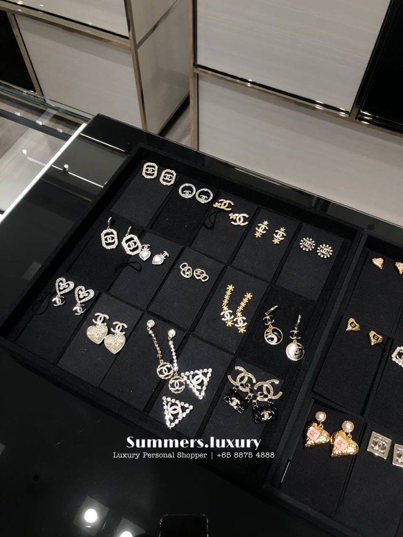 🚫FULLAMT🚫 Chanel Classic Earrings (23K/23B), Women's Fashion