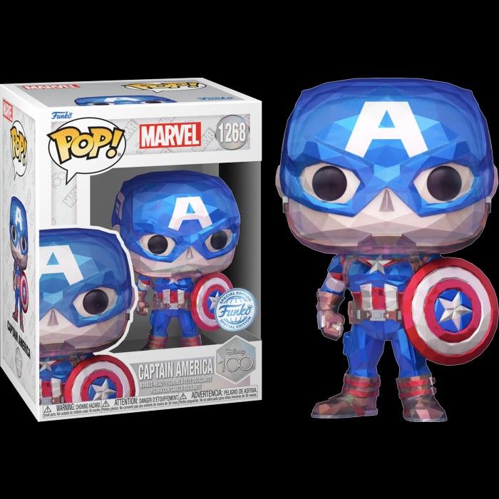 Funko Pop! Marvel: Captain America *Faceted Shop Exclusive