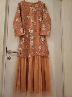 GAMIS PESTA BROKAT TILE CANTIK MEWAH