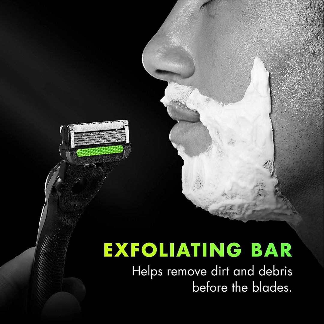Gillette Labs with Exfoliating Bar Razor and Travel Case for storage on ...