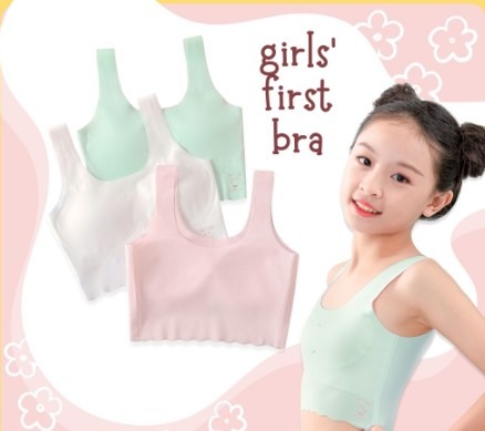 (9-18year)Baby Bra Girls Underwear Kid's Training Bra Baby Bra Women Sport  Bra Teen's Underwear