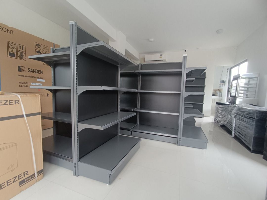Gondola racks dark gray edition commercial rack made in korea ...