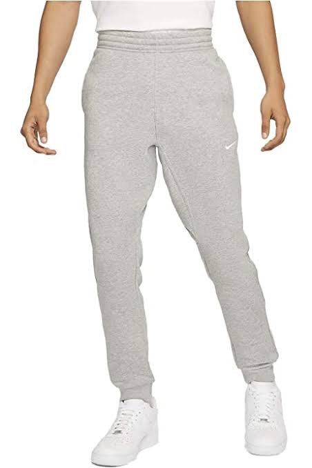 White sales tag sweatpants