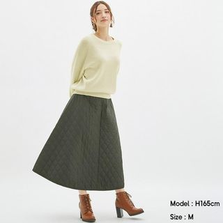 GU Uniqlo Flare Skirt Skirt - GU Uniqlo Circular Skirt Army