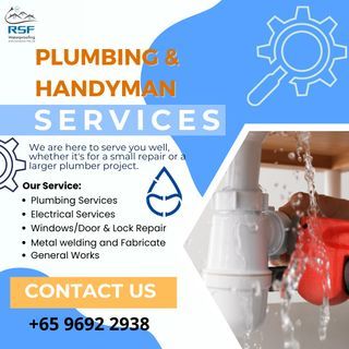 Handyman Service/Plumber Service/Waterproofing/Toilet waterproofing/Water seepage