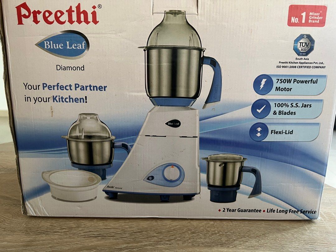 Preethi blue leaf on sale diamond 750w mixer grinder