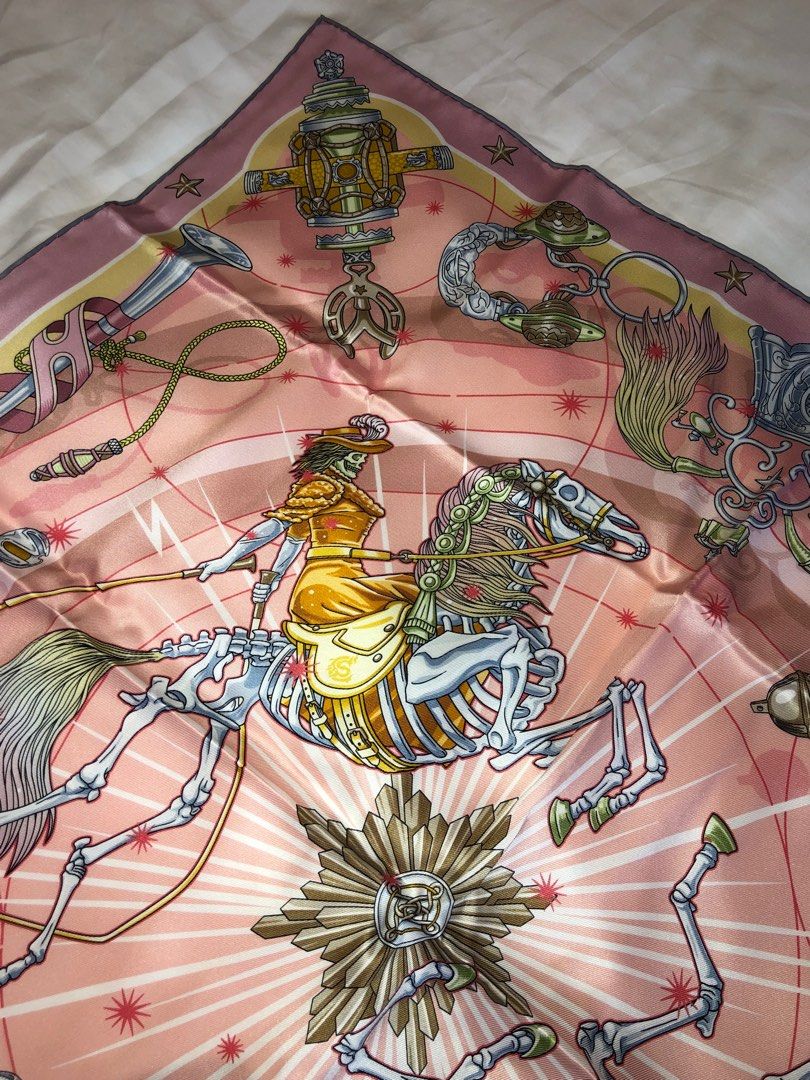 Hermes pink hot sale silk scarf