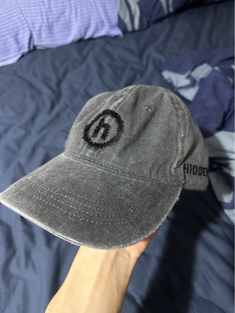 Hidden NY Destroyed Dad Hat Pixelated H logo