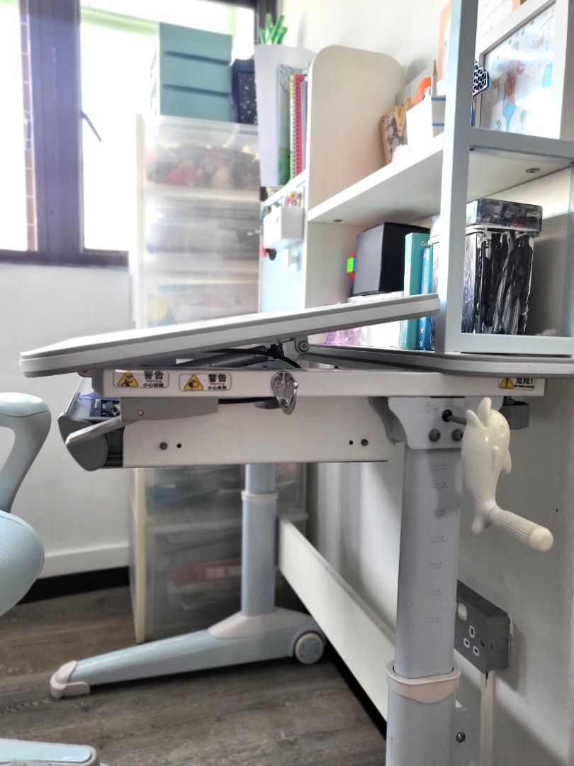 High-end fully adjustable study table set for student, Furniture & Home ...