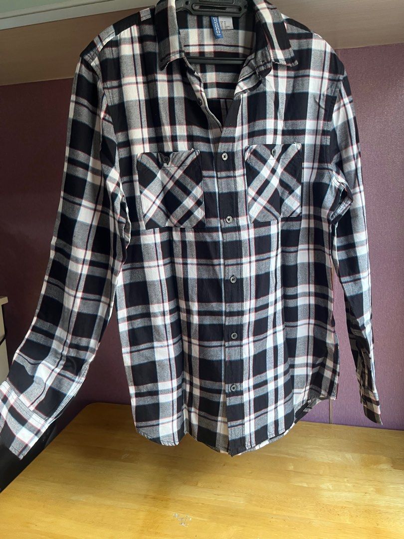 H&m divided flannel online