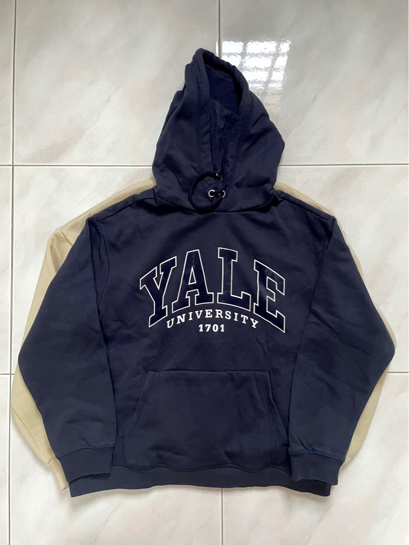 h&m yale university navy hoodie, Women's Fashion, Tops, Longsleeves on