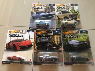 Hotwheels Premium Fast and Furious 2023 Set of 5