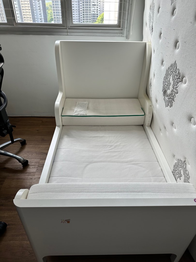 IKEA BUSUNGE extendable bedframe + INNERLIG mattress, Furniture & Home