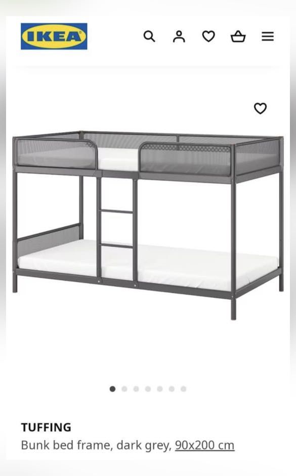 Ikea Tuffing Bunk Bed, Furniture & Home Living, Furniture, Bed Frames