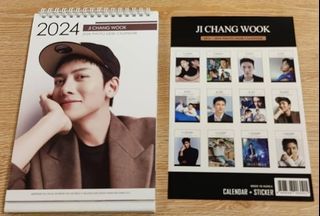 Ji Chang Wook [ 2024 Photo Desk Calendar+ Sticker ] 池昌旭 지창욱 The Worst of Evil Kpop Kstar