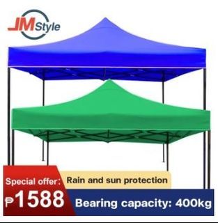 AIODIY Tent HEAVY DUTY Tent 3x3M/2x2M Foldable Retractable Tent water proof coating Adjustable Height (COMPLETE SET)