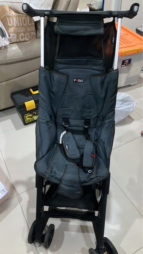 Jual Stroller Pockit CocoLatte original warna denim dengan box