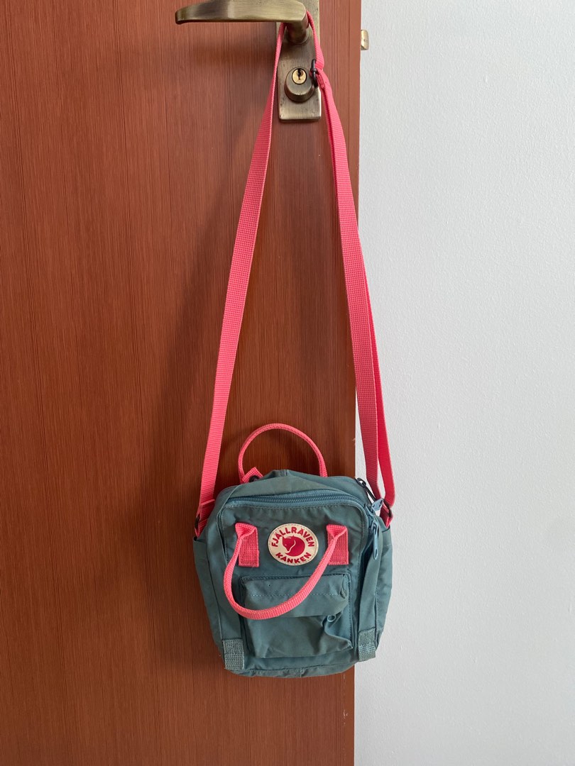Kanken Sling Bag Frost Green Peach Pink