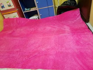 Karpet Bulu Rasfur pink fanta ukuran 200 x160cm tebal 3cm