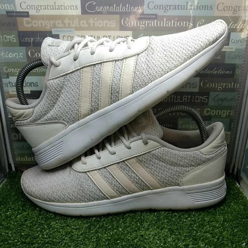 KASUT ADIDAS CLOUDFOAM TRIPLE WHITE BUNDLE 7.5 UK Men s Fashion