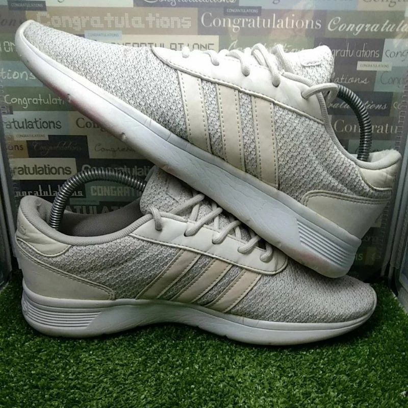 KASUT ADIDAS CLOUDFOAM TRIPLE WHITE BUNDLE 7.5 UK Men s Fashion