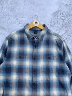 Kemeja flanel veterano uniqlo veterano
