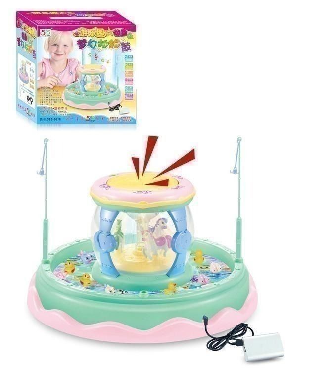 Kids Musical Carousel Fishing Toy, Hobbies & Toys, Toys & Games on Carousell