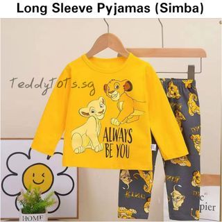 Kids Pyjamas Long Sleeve Simba Unisex for boys and girls | Cotton material