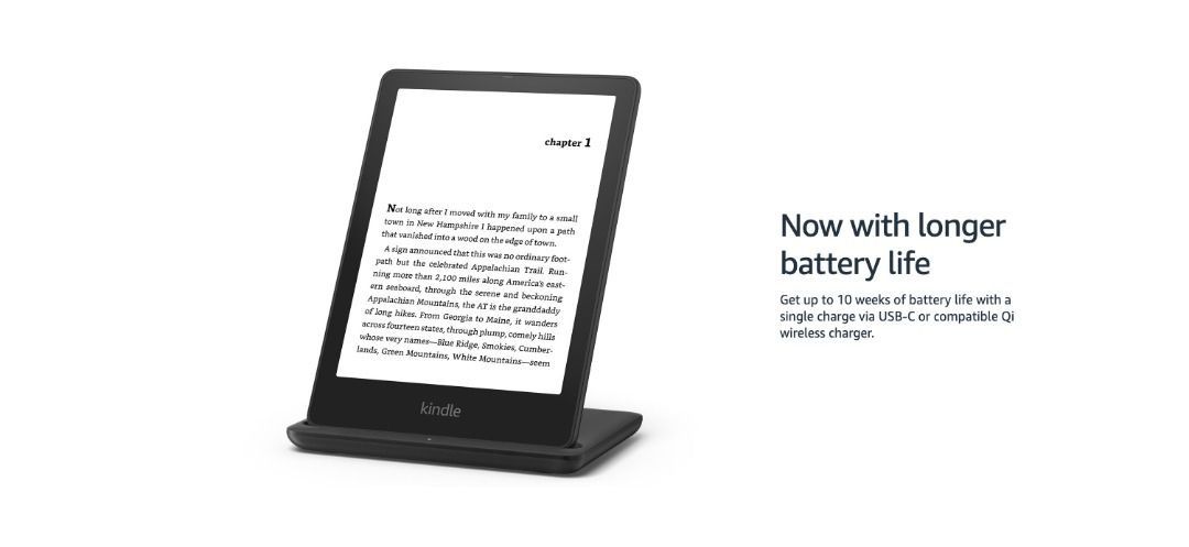  Kindle Paperwhite Signature Edition Essentials Bundle including Kindle  Paperwhite Signature Edition (32 GB), Fabric Cover - Black, and Wireless  Charging Dock
