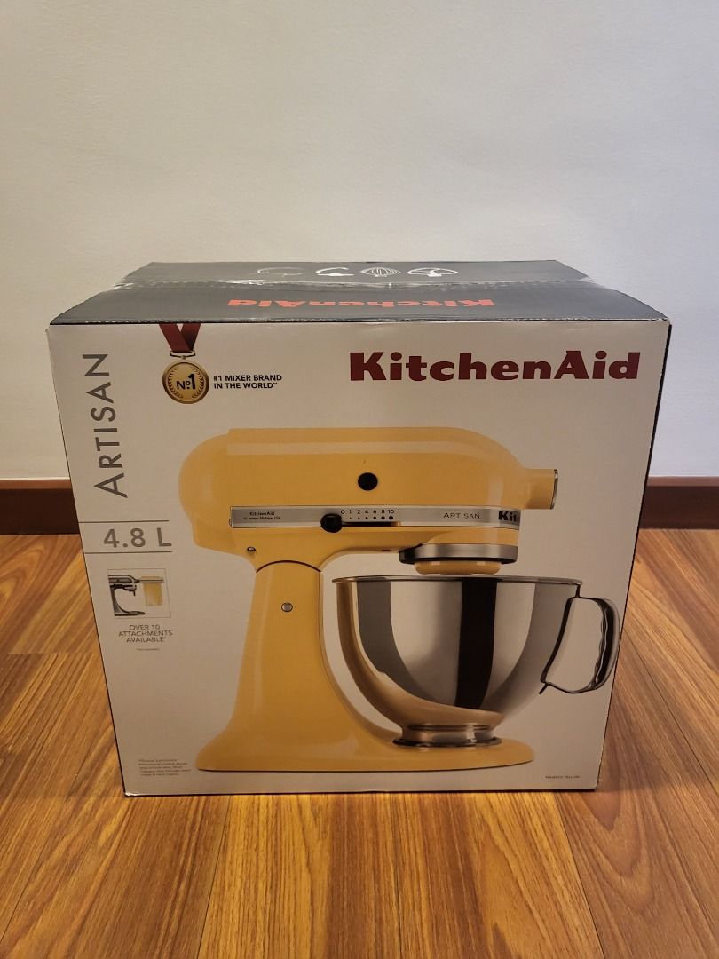 Kitchen Aid 5QT Artisan Stand Mixer Majestic Yellow, TV & Home ...